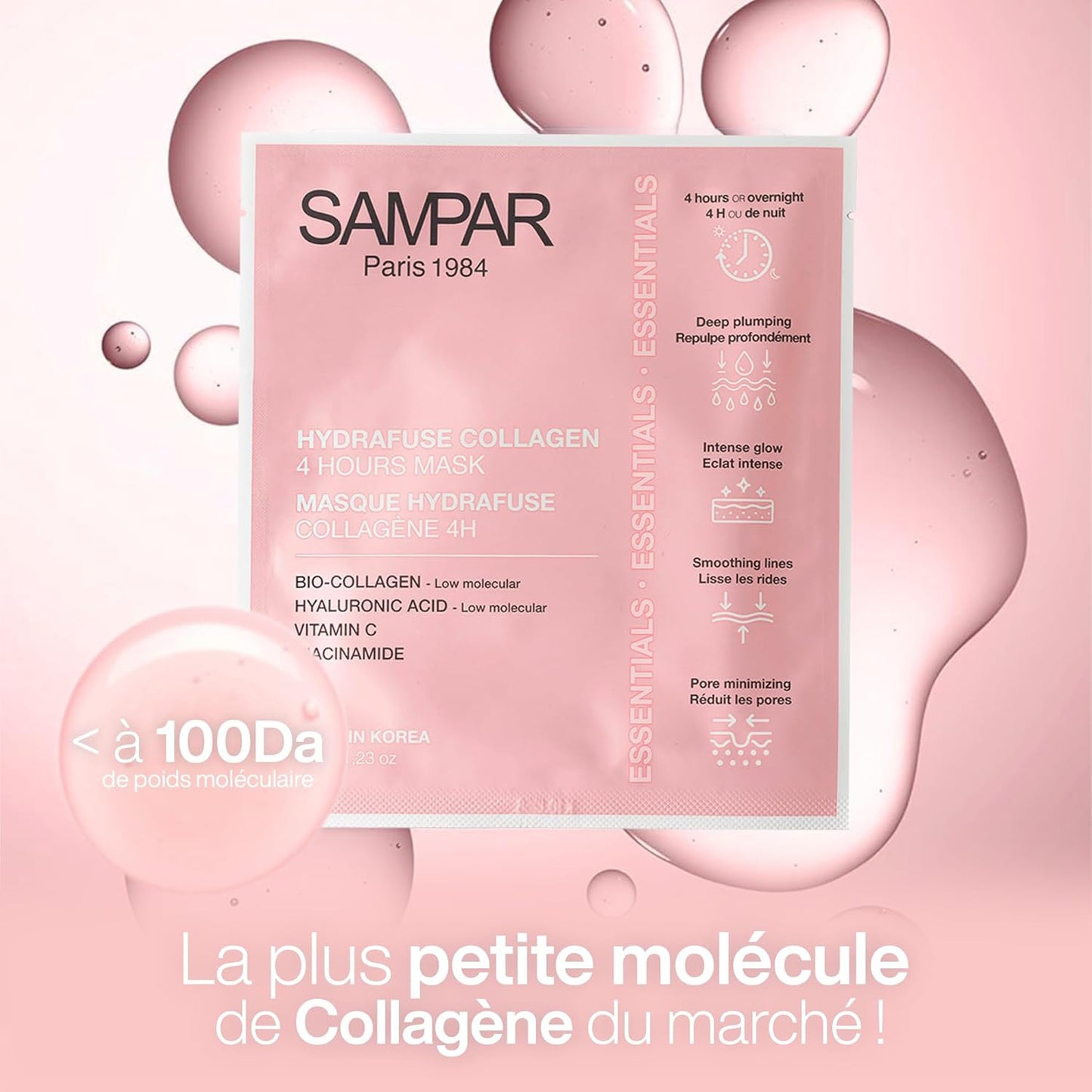 Masque Hydrafuse Collagène 4h Made in Korea